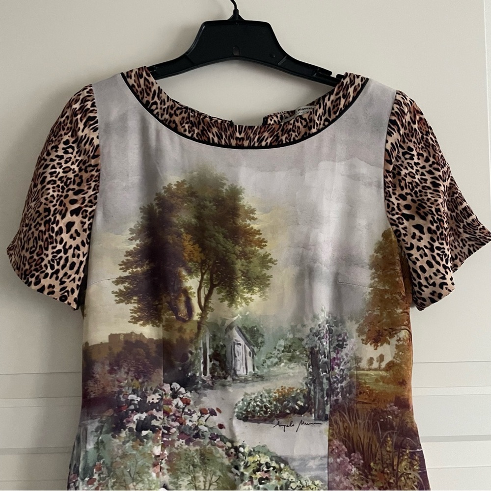 Angelo Marani Leopard Scenic Print Pattern Mix Sh… - image 6